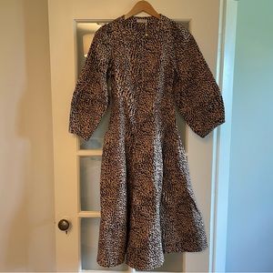 NWT Ulla Johnson Dumas Cheetah Midi Dress